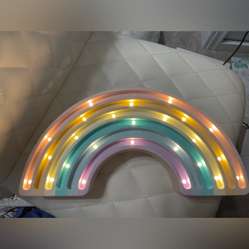 Little Lights Kids Rainbow Wood Light